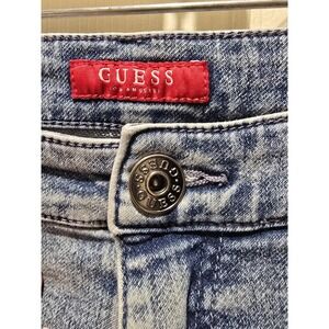 Guess Men's Modern Skinny  Fit Acid Wash Jeans Size 36x32
